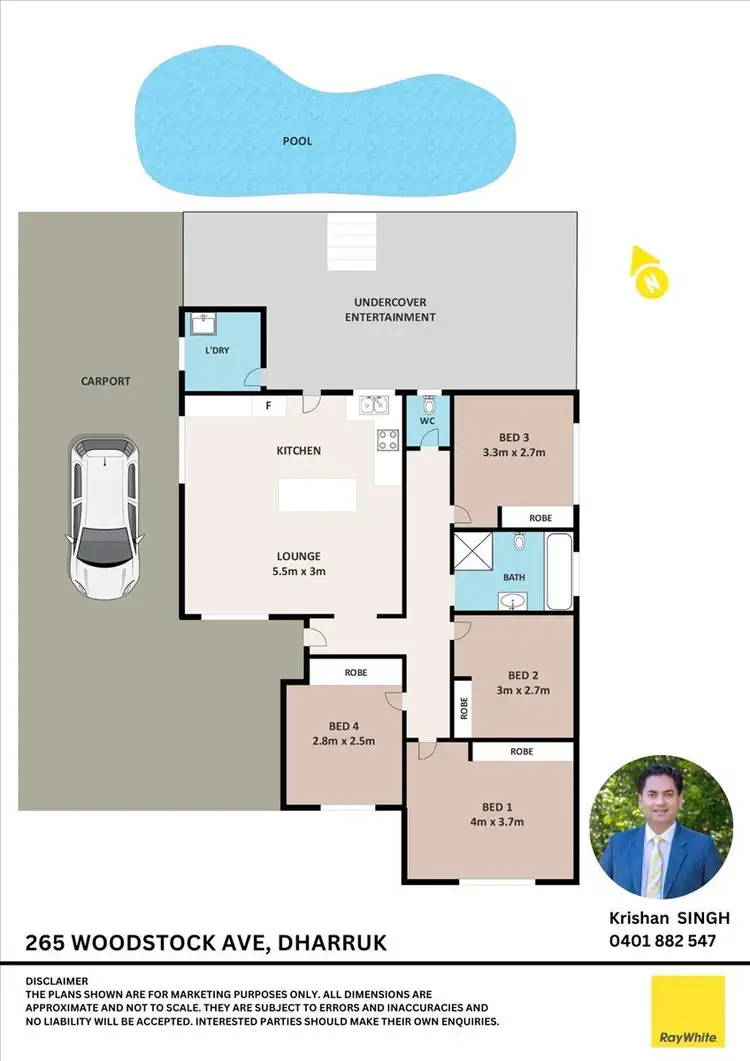 Floorplan of Homely house listing, 265 WOODSTOCK Avenue, Dharruk NSW 2770