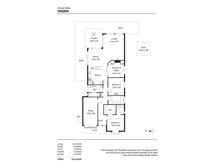 Floorplan of Homely house listing, 2 Buscot Street, Oakden SA 5086