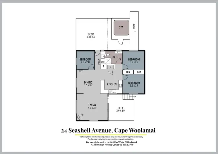 Floorplan of Homely house listing, 24 Seashell Avenue, Cape Woolamai VIC 3925