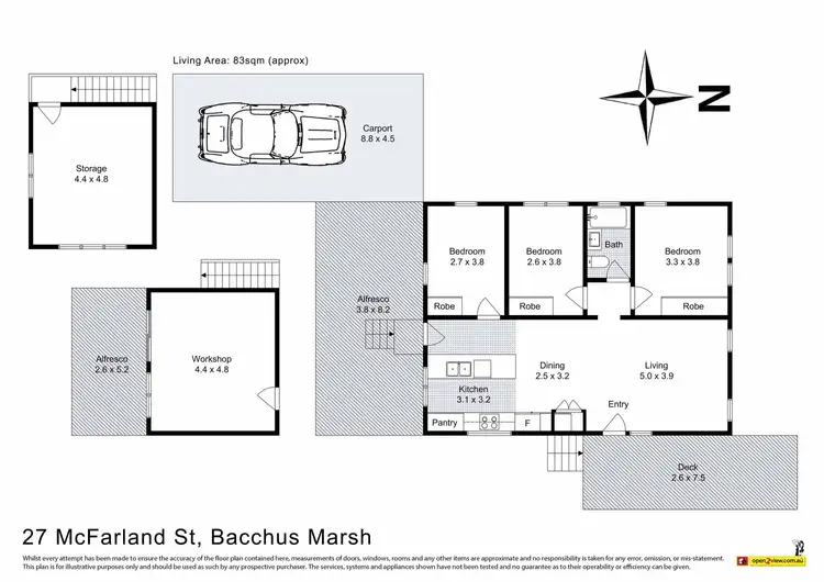 Floorplan of Homely house listing, 27 McFarland Street, Bacchus Marsh VIC 3340