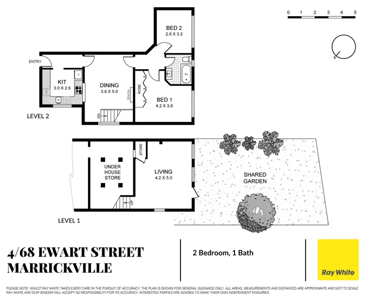 Floorplan of Homely apartment listing, 4/68 Ewart Street, Marrickville NSW 2204