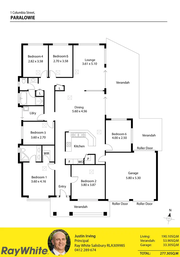 Floorplan of Homely house listing, 1 Columbia Street, Paralowie SA 5108