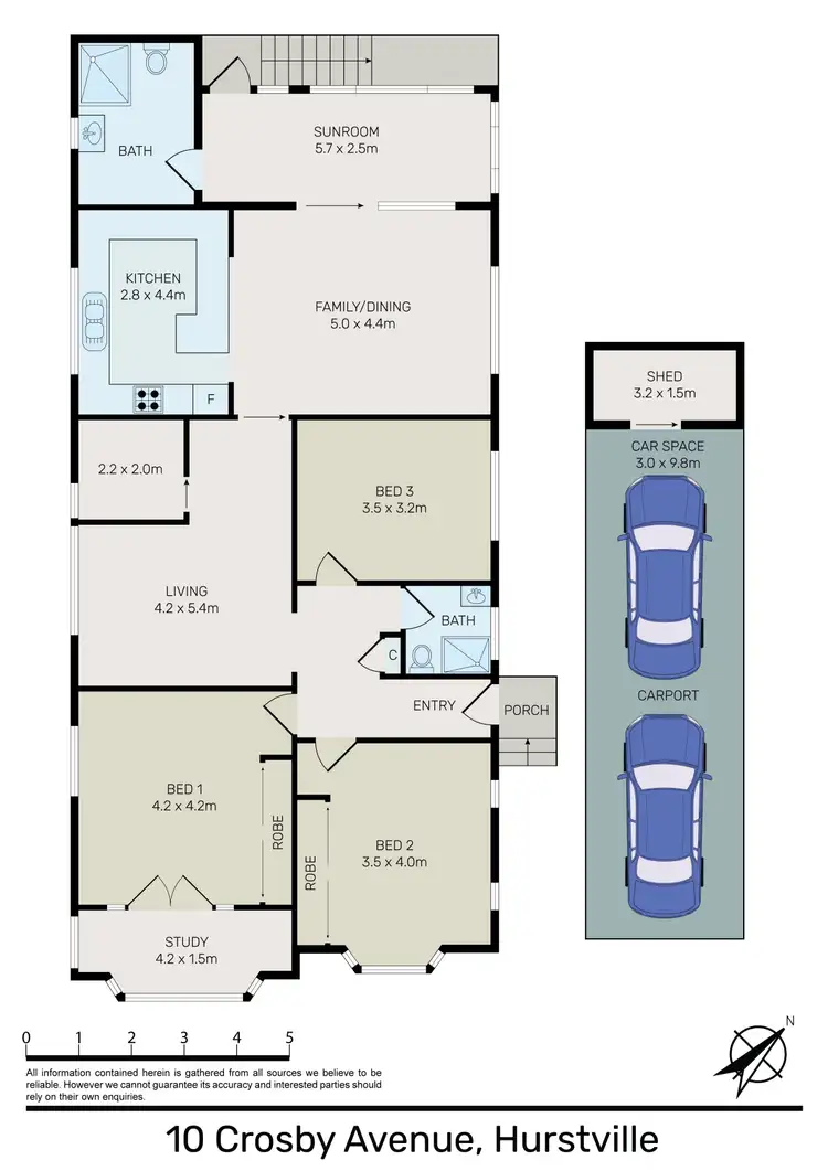 Floorplan of Homely house listing, 10 Crosby Avenue, Hurstville NSW 2220