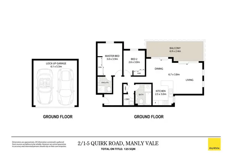 Floorplan of Homely apartment listing, 2/1-5 Quirk Road, Manly Vale NSW 2093