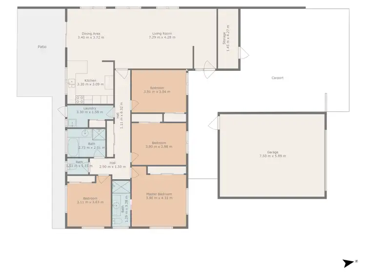 Floorplan of Homely house listing, 12 Crozier Crescent, Emerald QLD 4720