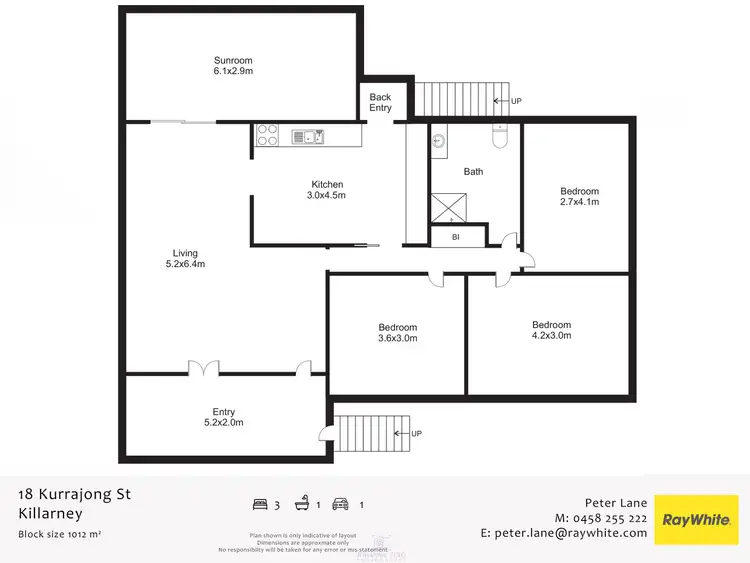 Floorplan of Homely house listing, 18 Kurrajong Street, Killarney QLD 4373
