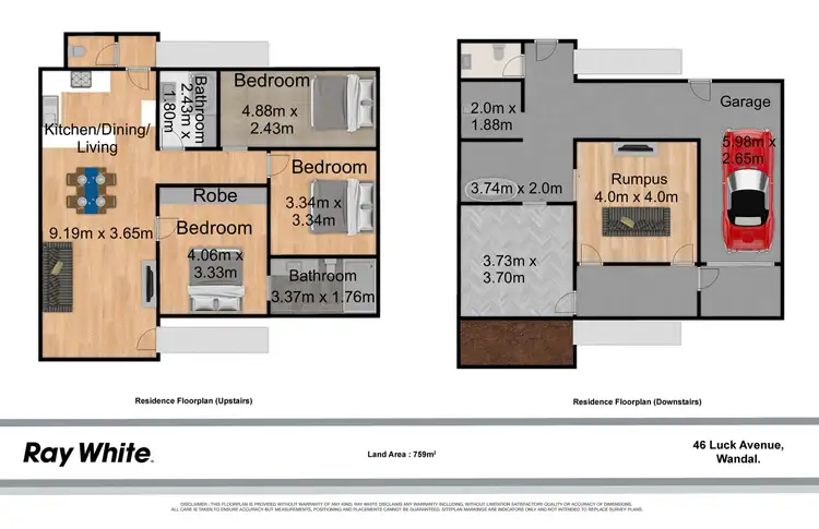 Floorplan of Homely house listing, 46 Luck Avenue, Wandal QLD 4700