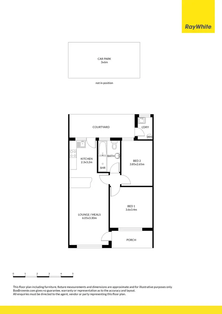 Floorplan of Homely unit listing, 2/102 Seaview Road, West Beach SA 5024