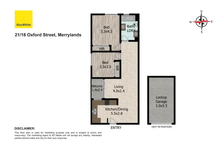 Floorplan of Homely unit listing, 21/18-24 Oxford Street, Merrylands NSW 2160
