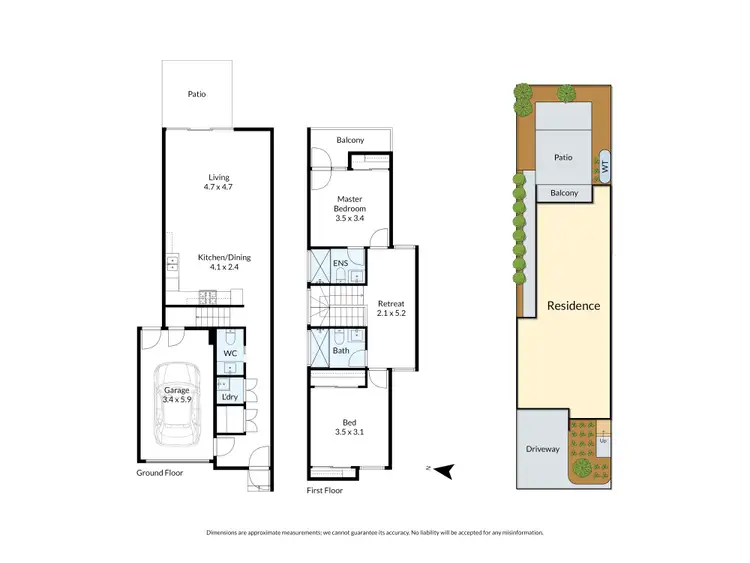 Floorplan of Homely townhouse listing, 14 Zephyr Close, Ringwood VIC 3134