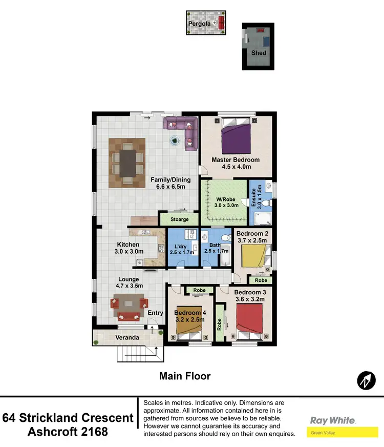Floorplan of Homely house listing, 64 Strickland Crescent, Ashcroft NSW 2168