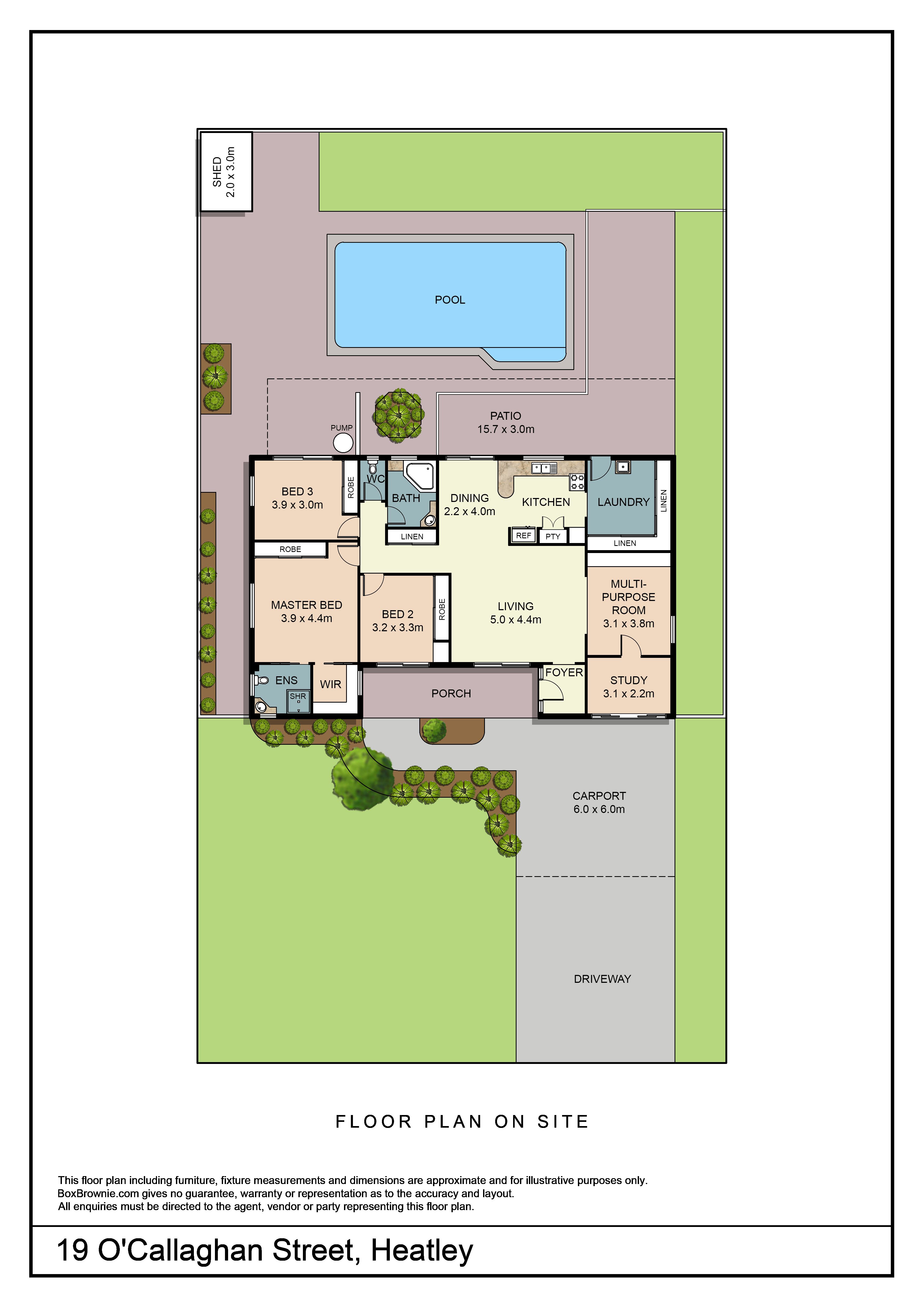 Floorplan of Homely house listing, 19 O'Callaghan Street, Heatley QLD 4814