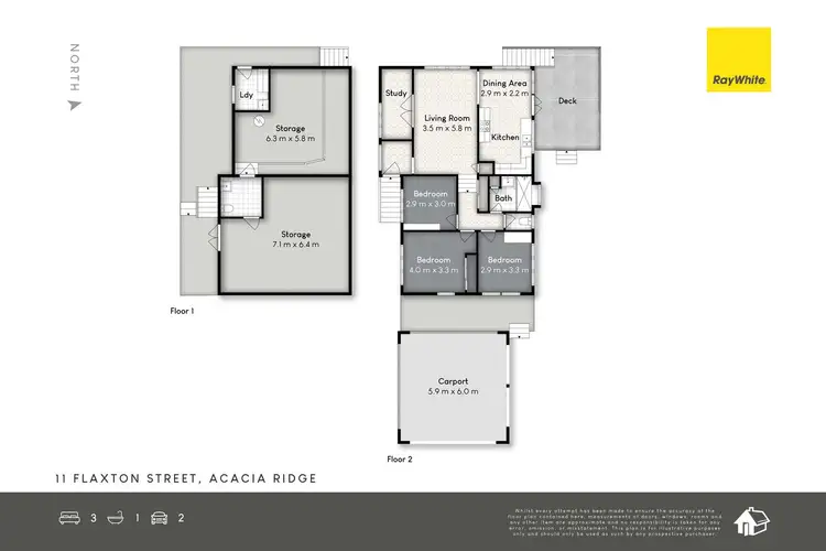 Floorplan of Homely house listing, 11 Flaxton Street, Acacia Ridge QLD 4110