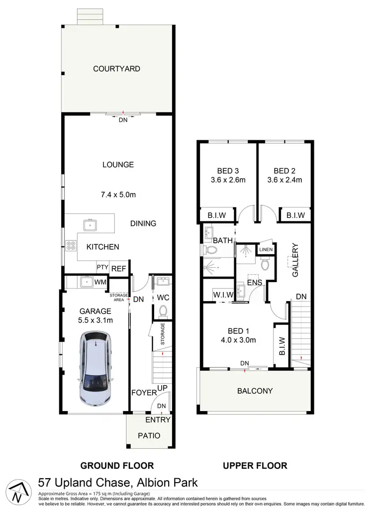 Floorplan of Homely townhouse listing, 57 Upland Chase, Albion Park NSW 2527