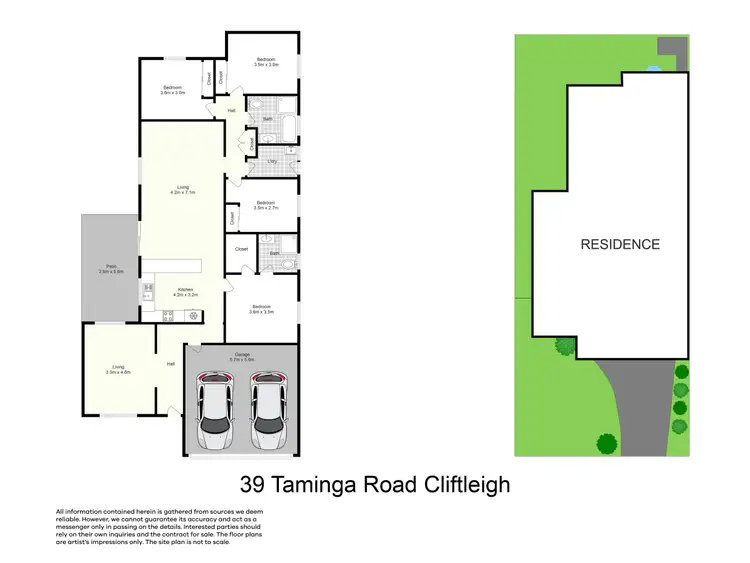 Floorplan of Homely house listing, 39 Taminga Road, Cliftleigh NSW 2321