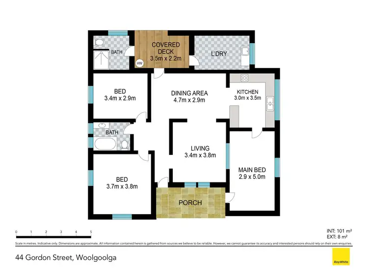 Floorplan of Homely house listing, 44 Gordon Street, Woolgoolga NSW 2456