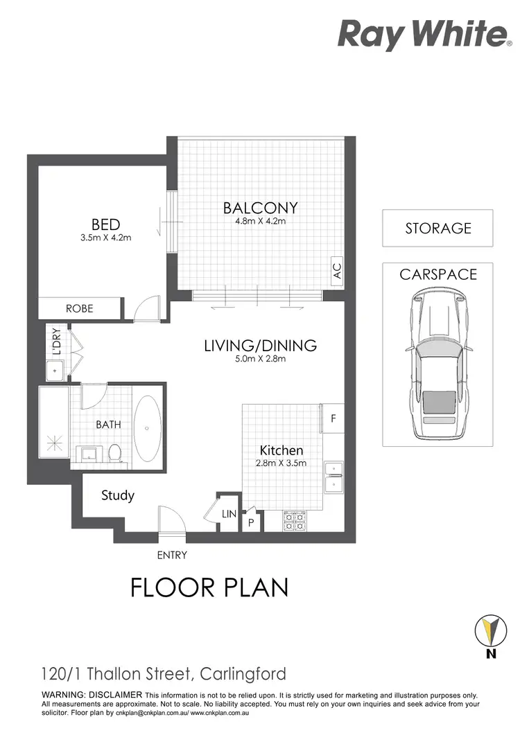 Floorplan of Homely apartment listing, 120/1 Thallon Street, Carlingford NSW 2118
