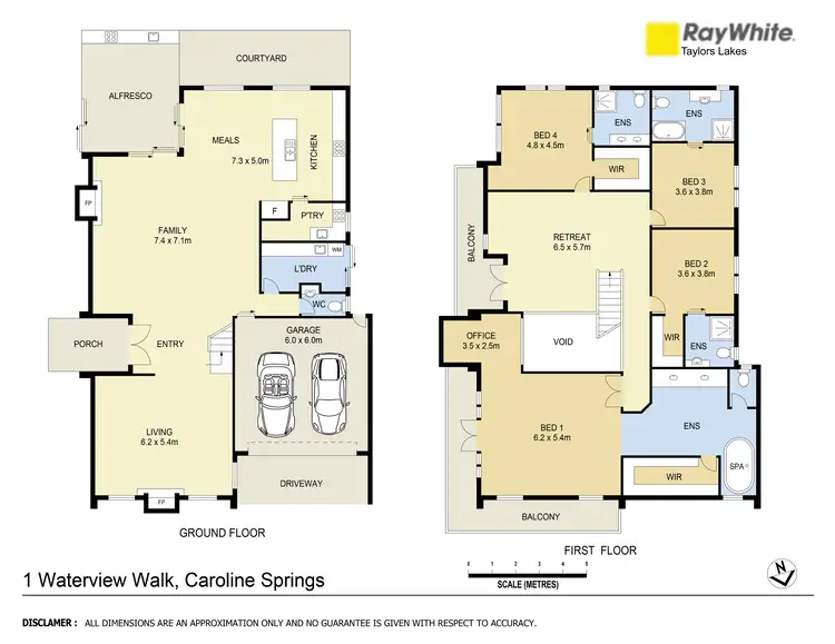 Floorplan of Homely house listing, 1 Waterview Walk, Caroline Springs VIC 3023