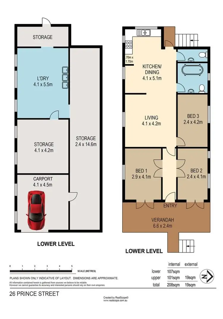 Floorplan of Homely house listing, 26 Prince Street, Paddington QLD 4064