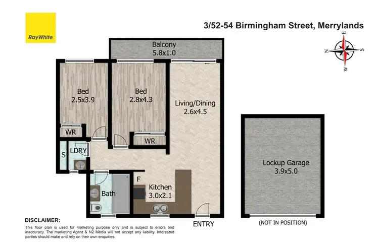 Floorplan of Homely unit listing, 3/52-54 Birmingham Street, Merrylands NSW 2160