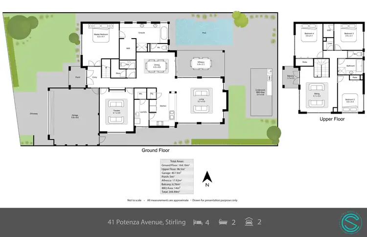 Floorplan of Homely house listing, 41 Potenza Avenue, Stirling WA 6021