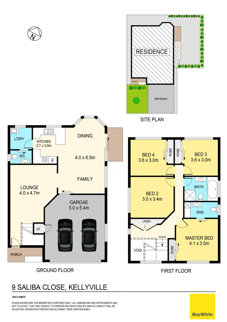 Floorplan of Homely house listing, 9 Saliba Close, Kellyville NSW 2155