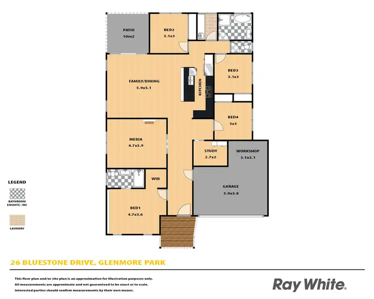 Floorplan of Homely house listing, 26 Bluestone Drive, Glenmore Park NSW 2745