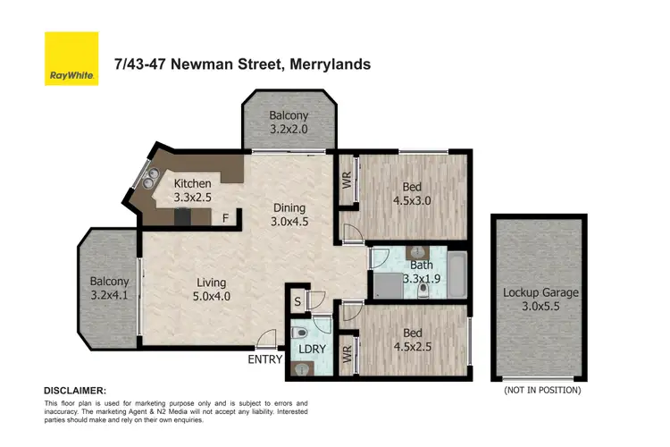 Floorplan of Homely unit listing, 7/43-47 Newman Street, Merrylands NSW 2160