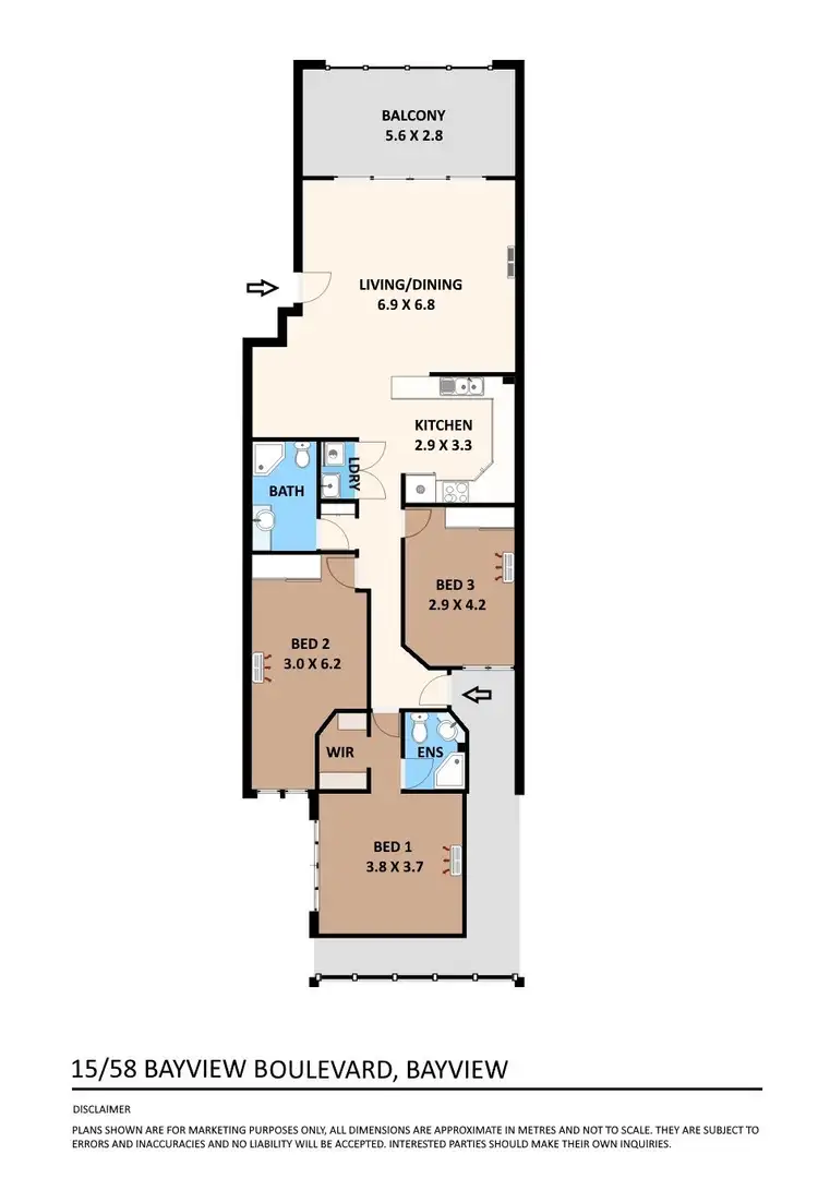 Floorplan of Homely apartment listing, 15/58 Bayview Boulevard, Bayview NT 820
