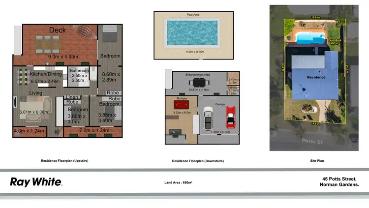 Floorplan of Homely house listing, 45 Potts Street, Norman Gardens QLD 4701