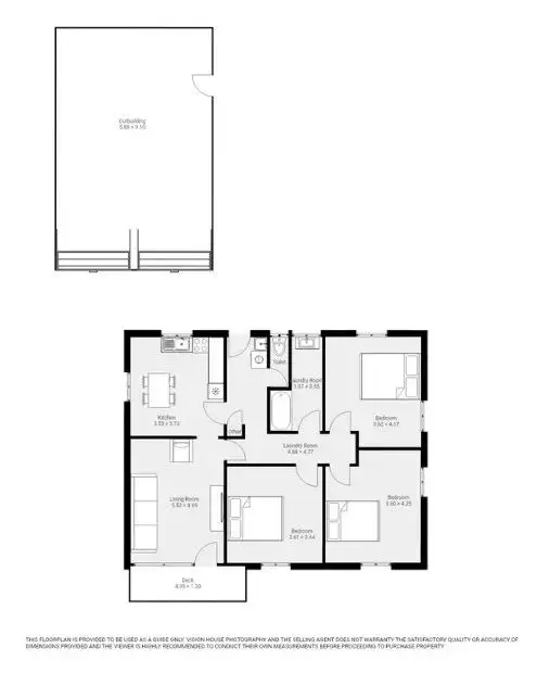 Floorplan of Homely house listing, 1 Vine Court, Ouyen VIC 3490