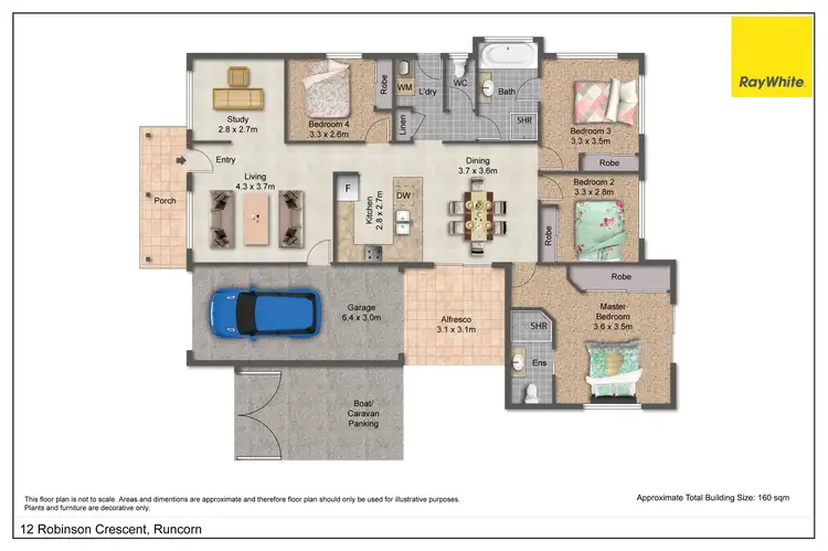 Floorplan of Homely house listing, 12 Robinson Crescent, Runcorn QLD 4113
