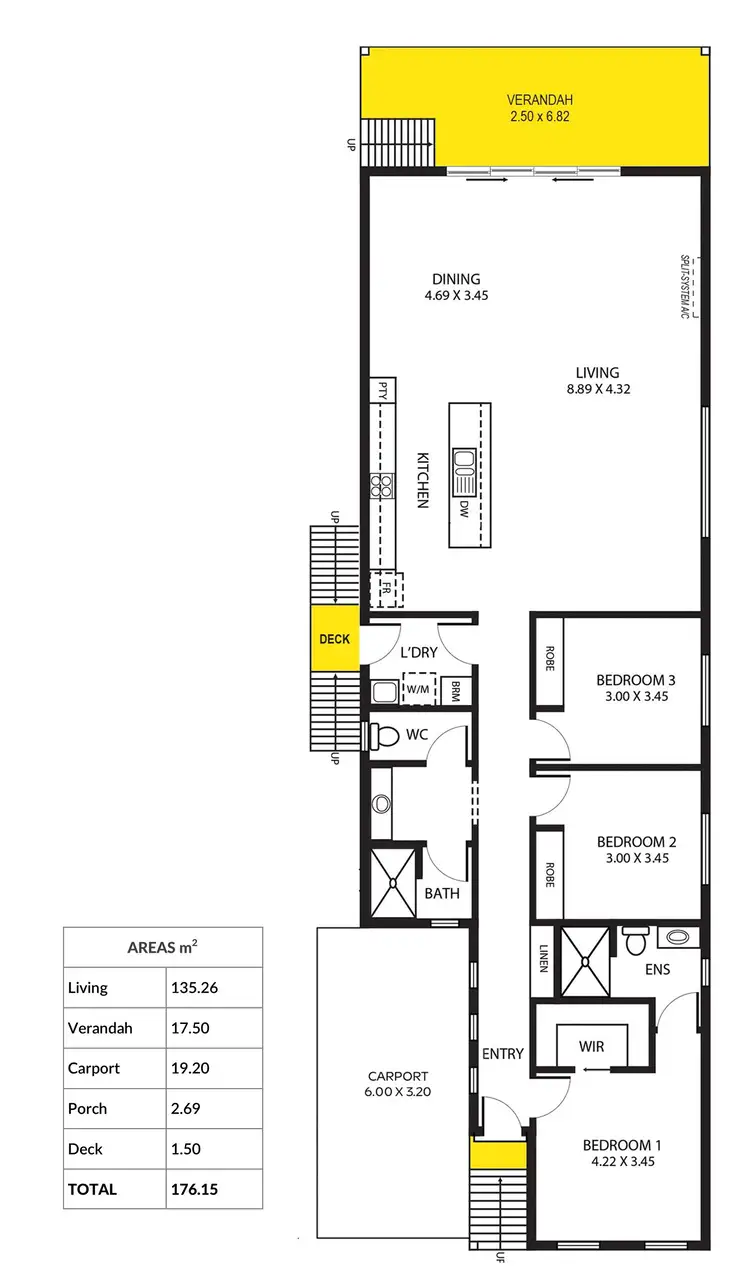 Floorplan of Homely house listing, 3B Oakham Street, Encounter Bay SA 5211