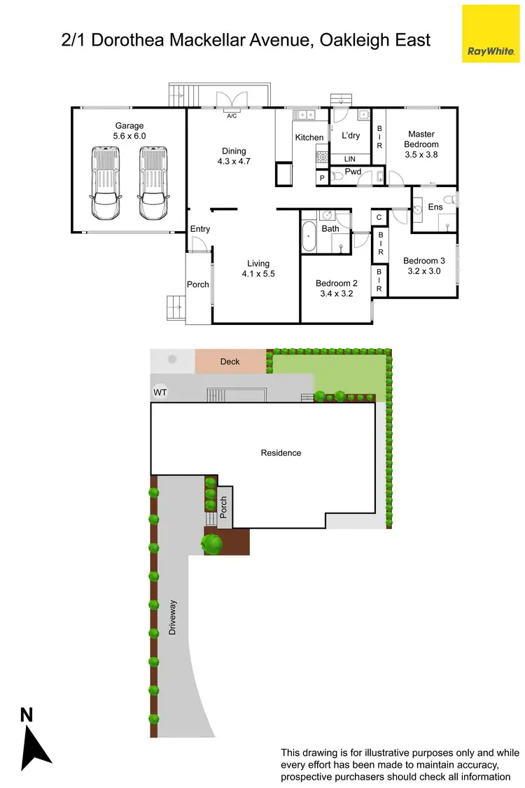 Floorplan of Homely unit listing, 2/1 Dorothea Mackellar Avenue, Oakleigh East VIC 3166