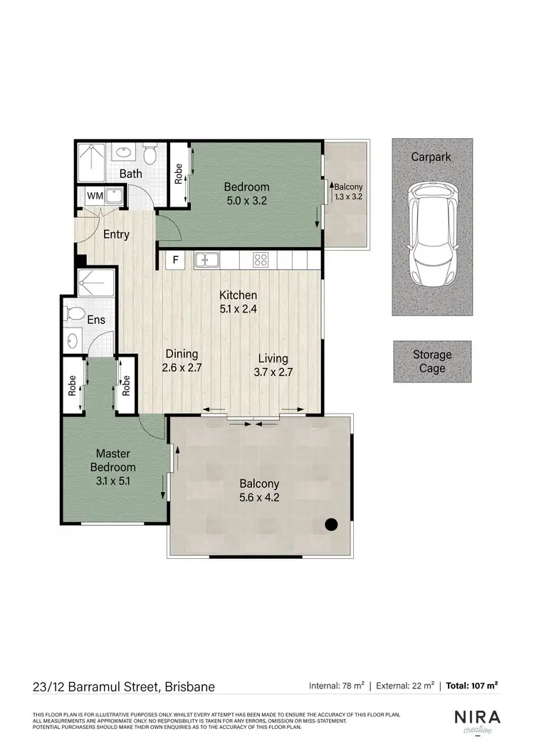 Floorplan of Homely unit listing, 23/12 Barramul Street, Bulimba QLD 4171
