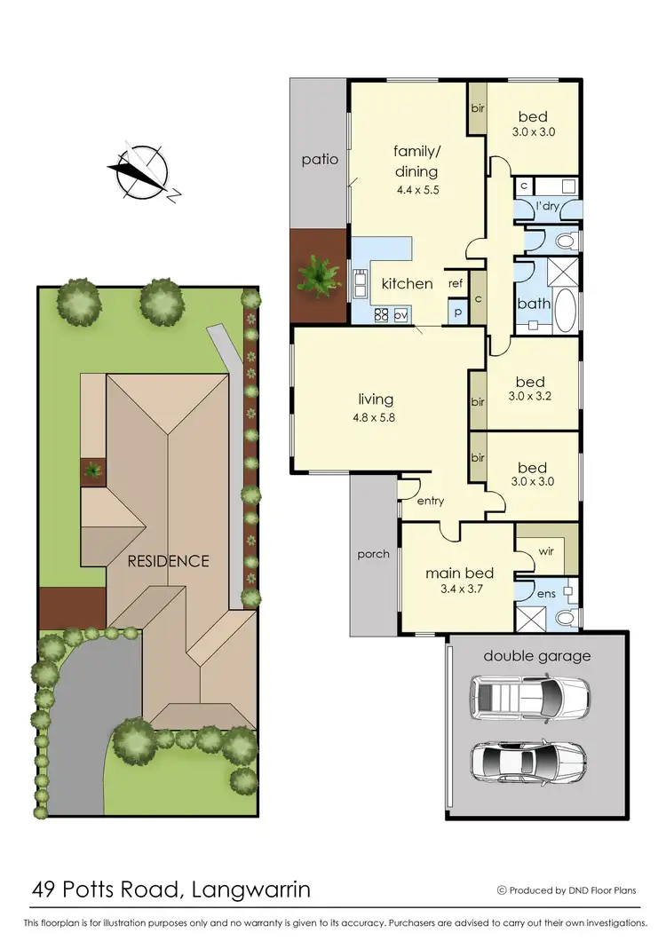 Floorplan of Homely house listing, 49 Potts Road, Langwarrin VIC 3910
