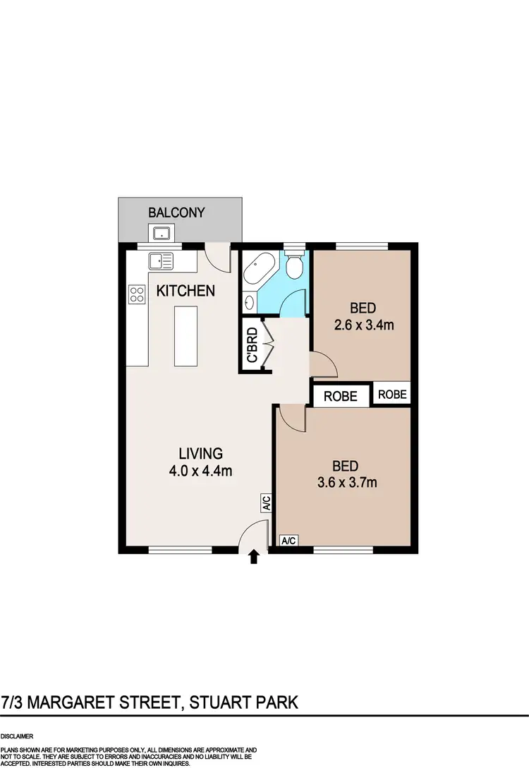Floorplan of Homely unit listing, 7/3 Margaret Street, Stuart Park NT 820