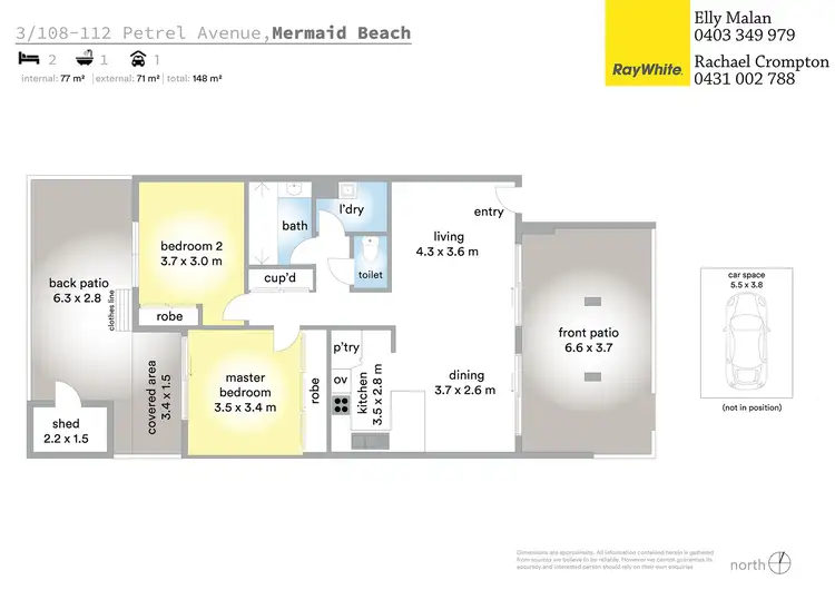 Floorplan of Homely apartment listing, 3/108-112 Petrel Avenue, Mermaid Beach QLD 4218