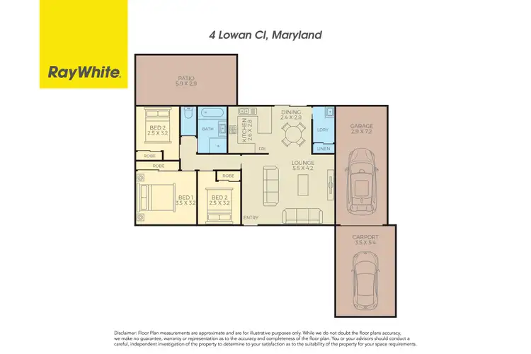 Floorplan of Homely house listing, 4 Lowan Close, Maryland NSW 2287