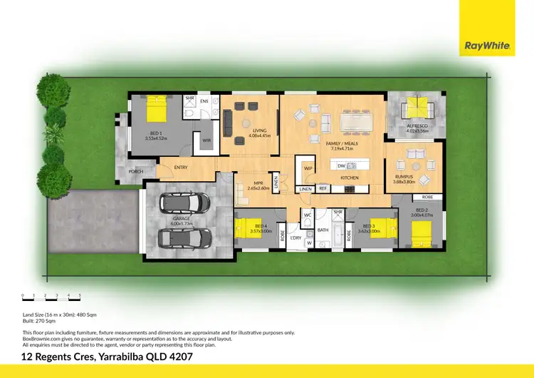 Floorplan of Homely house listing, 12 Regents Crescent, Yarrabilba QLD 4207