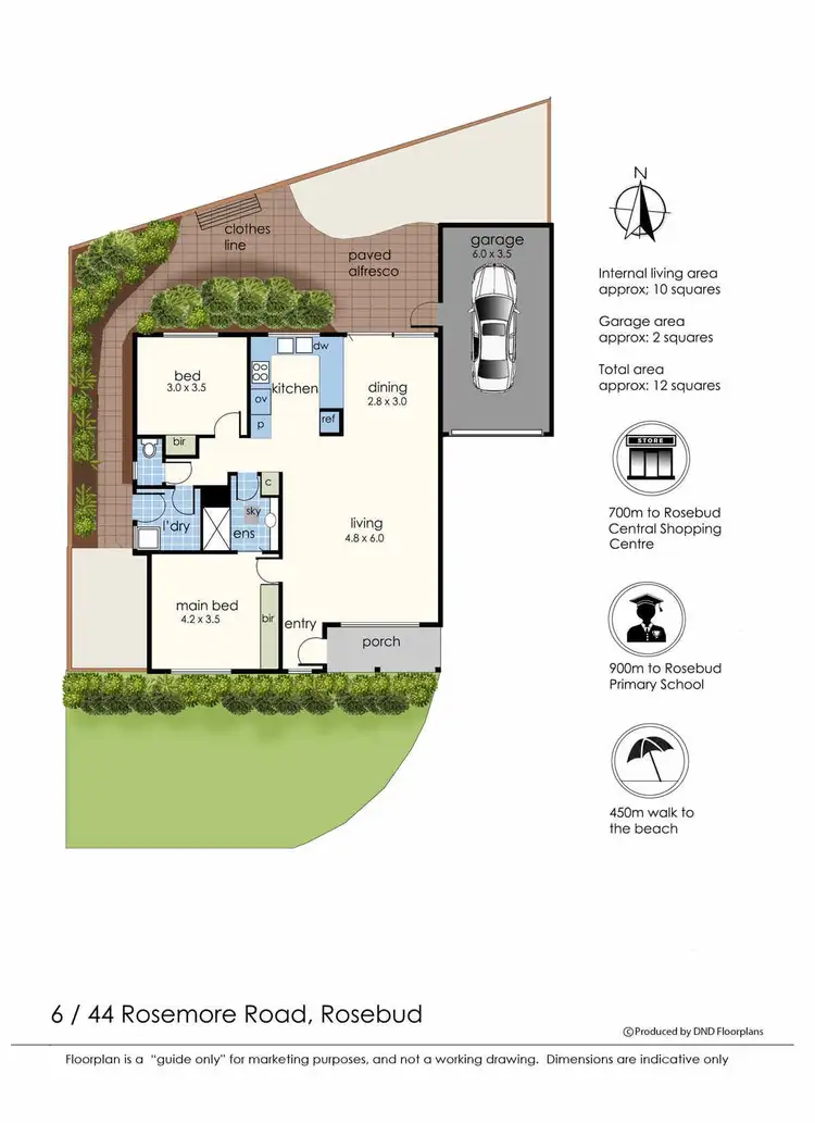 Floorplan of Homely house listing, 6/44 Rosemore Road, Rosebud VIC 3939