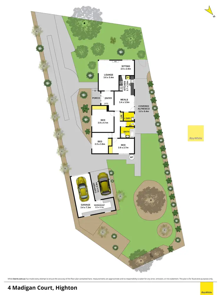 Floorplan of Homely house listing, 4 Madigan Court, Highton VIC 3216