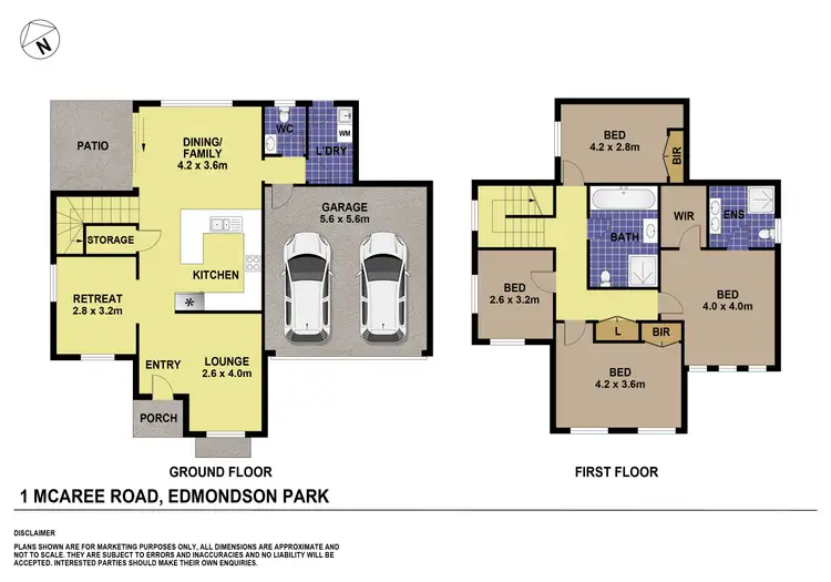 Floorplan of Homely house listing, 1 Mcaree Road, Edmondson Park NSW 2174