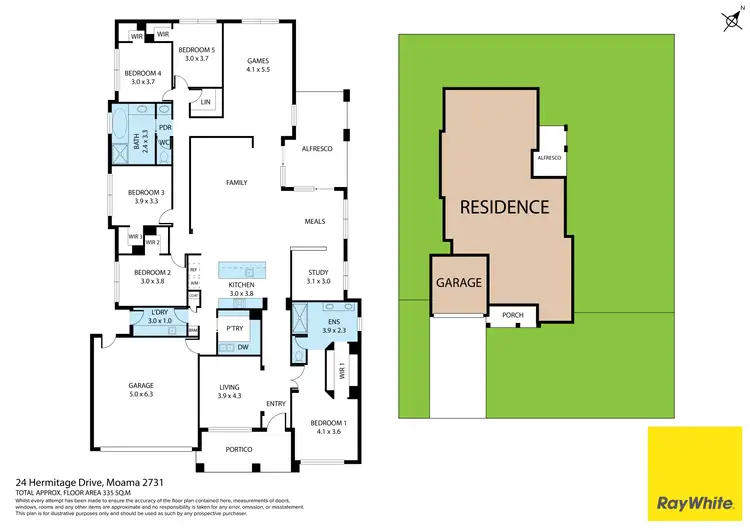 Floorplan of Homely house listing, 24 Hermitage Drive, Moama NSW 2731
