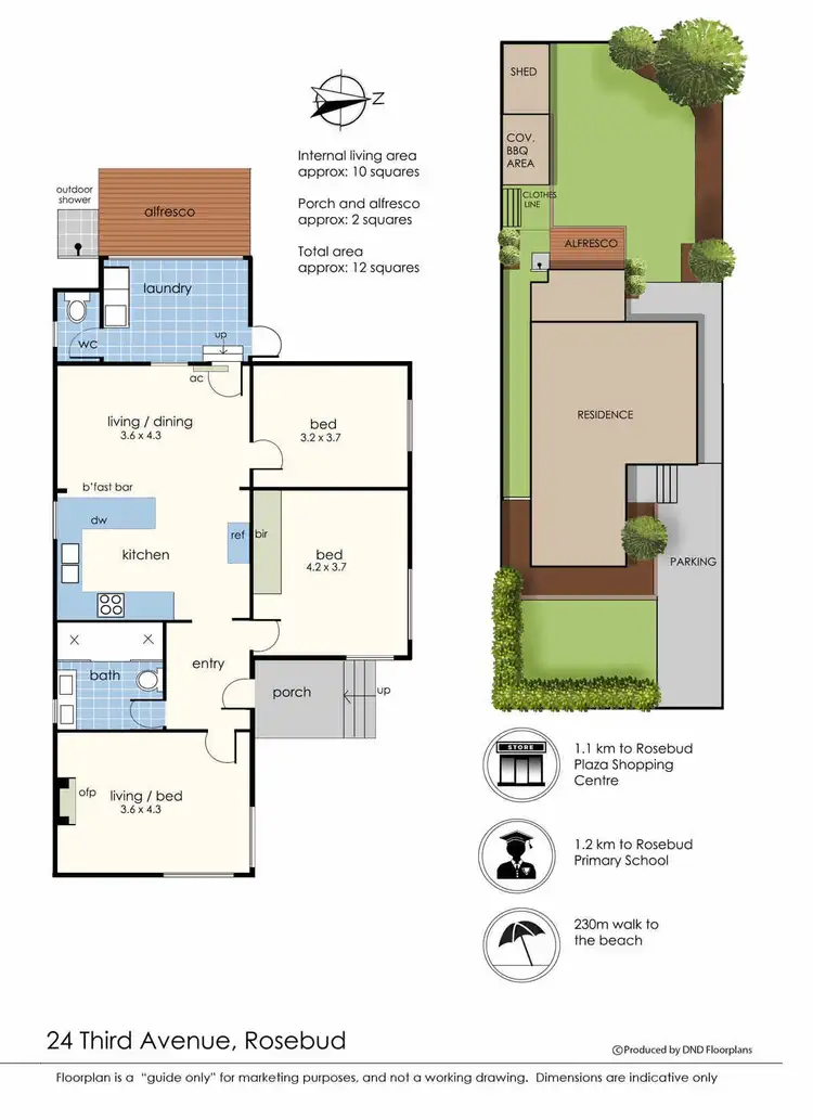 Floorplan of Homely house listing, 24 Third Avenue, Rosebud VIC 3939