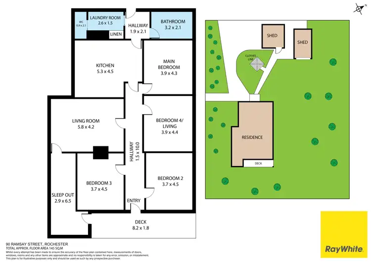 Floorplan of Homely house listing, 90 Ramsay Street, Rochester VIC 3561