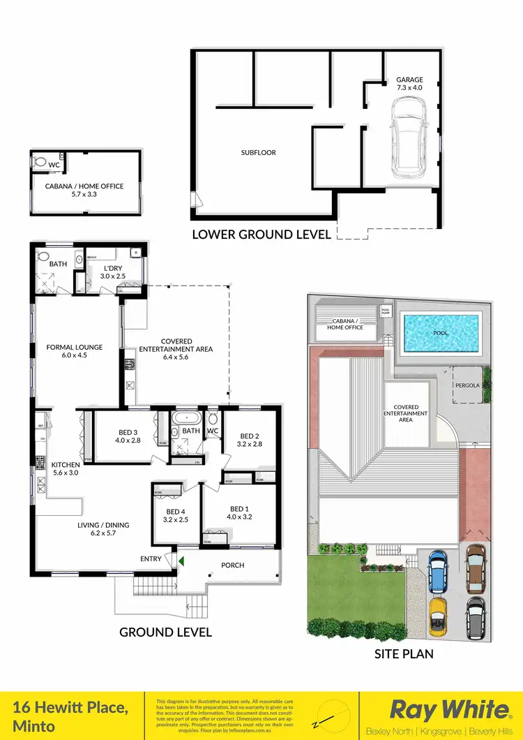 Floorplan of Homely house listing, 16 Hewitt Place, Minto NSW 2566