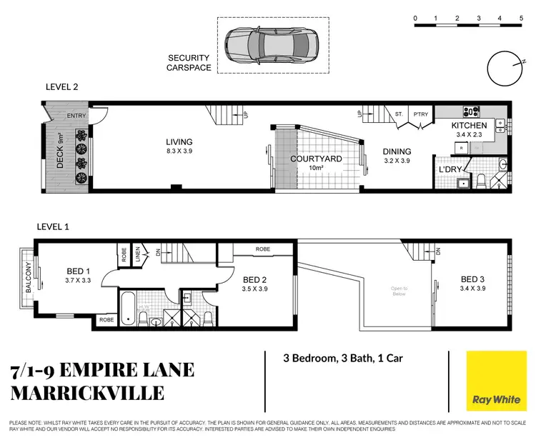 Floorplan of Homely townhouse listing, 7/1-9 Empire Lane, Marrickville NSW 2204