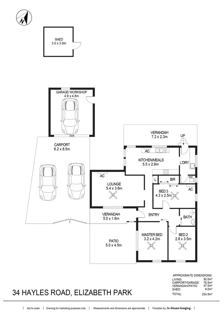 Floorplan of Homely house listing, 34 Hayles Road, Elizabeth Park SA 5113