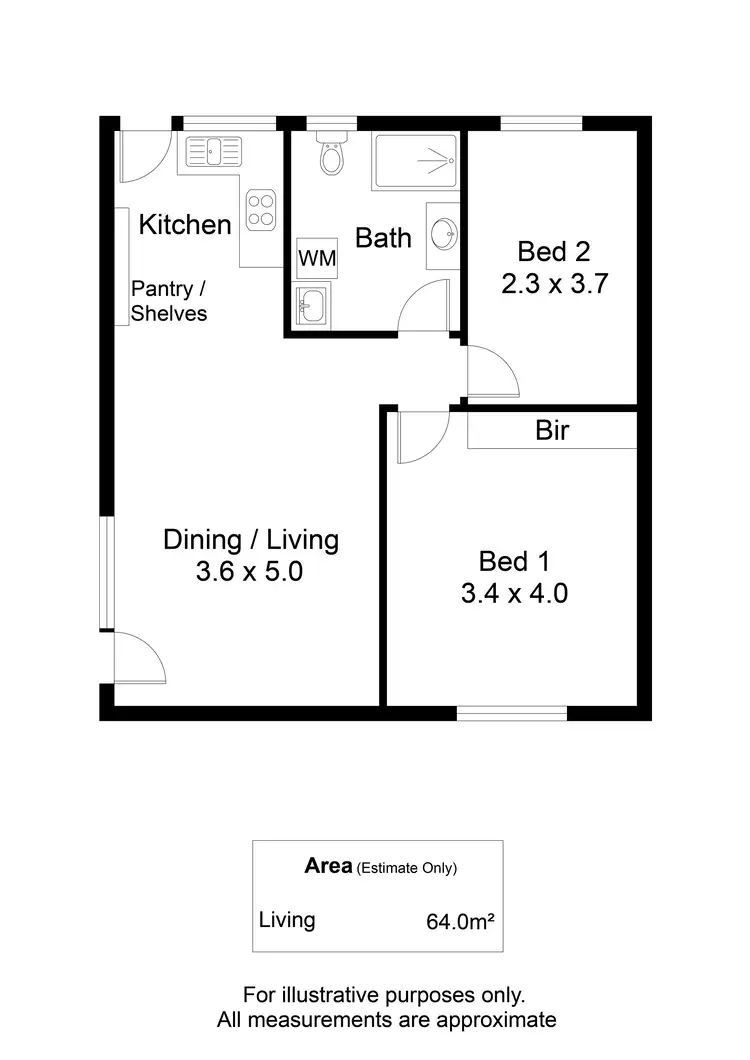 Floorplan of Homely unit listing, 20/85 Windsor Grove, Klemzig SA 5087